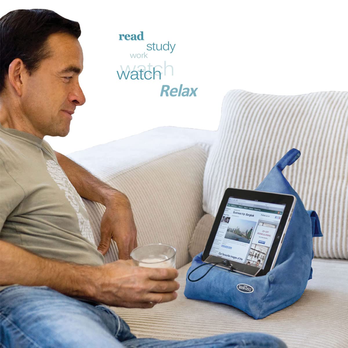 The Book Seat - The Most Comfortable Way to Read, Hands Free! - Turquoise