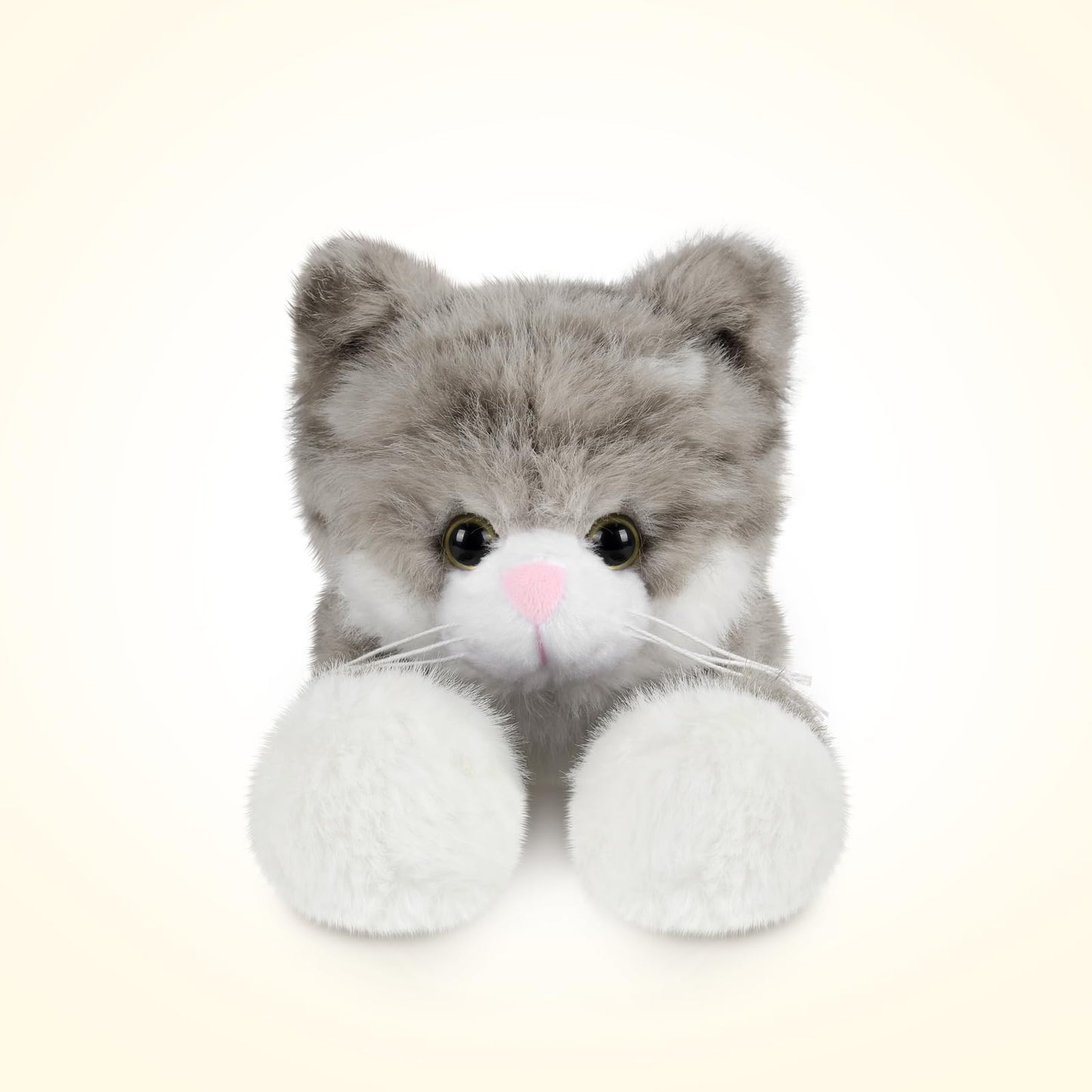 SuzziPals Heatable & Coolable Grey Cats Stuffed Animals, Microwave Heating Pad Animal for Discomfort, Grey Cats Plush for Companion, Cat Plushies Stuffed Animal, Stuffed Cat Toys Gift