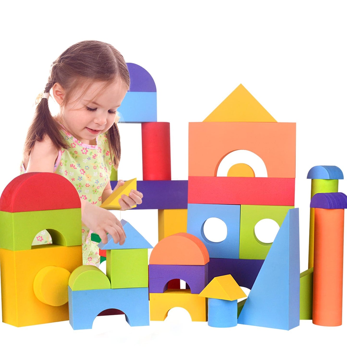 Large Building Foam Blocks for Toddlers – Giant Jumbo Big Building Blocks, Toddler Toys for 3+ Year Old Boy and Girl Gifts (36 Pieces)