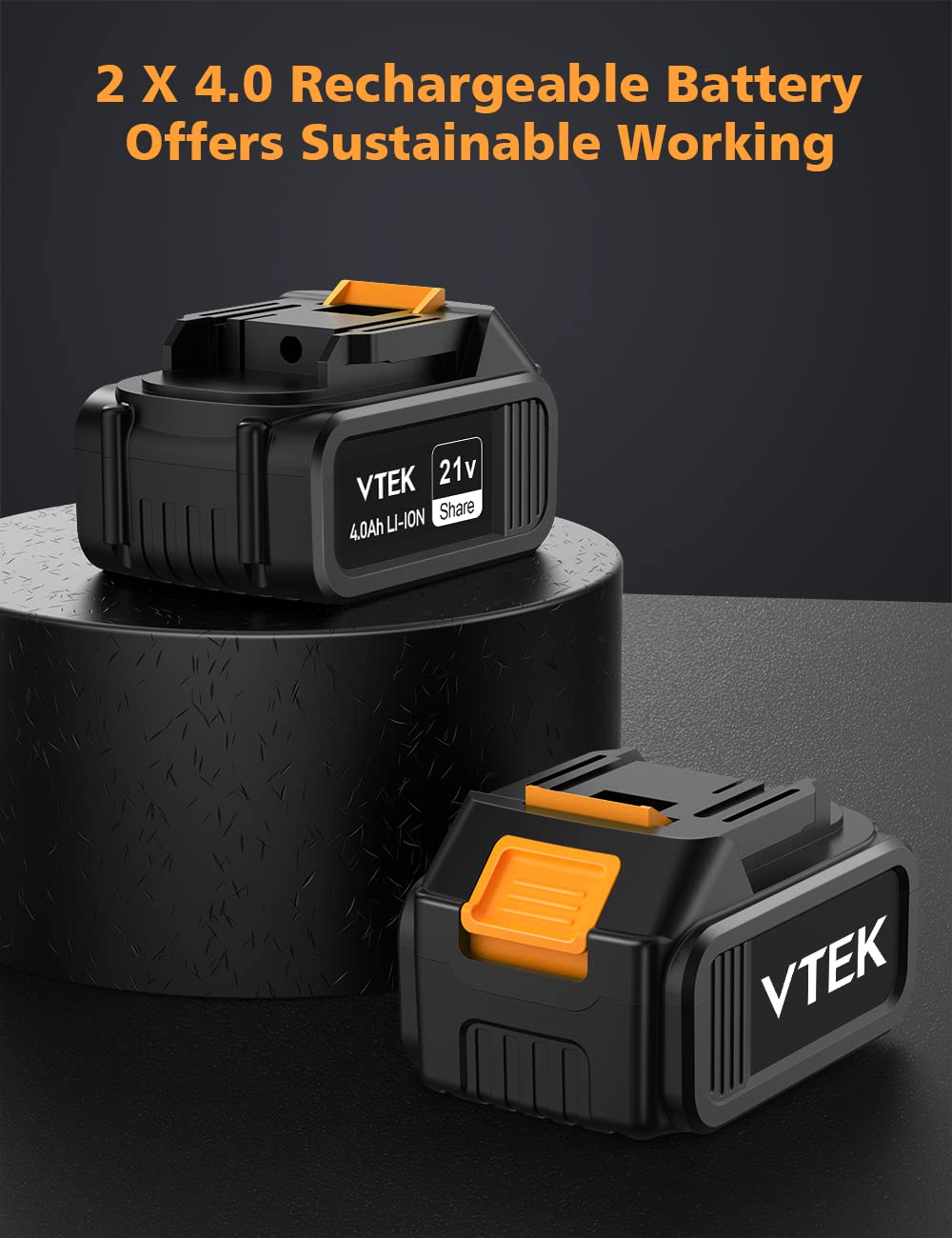 VTEK Brushless Cordless Reciprocating Saw,3 Level Speed Setting,Cordless Power Reciprocating Saw,0-3000RPM Reciprocal Saw,Reciprocating Saws for Woods/Metal/Plastic/Brick Cutting