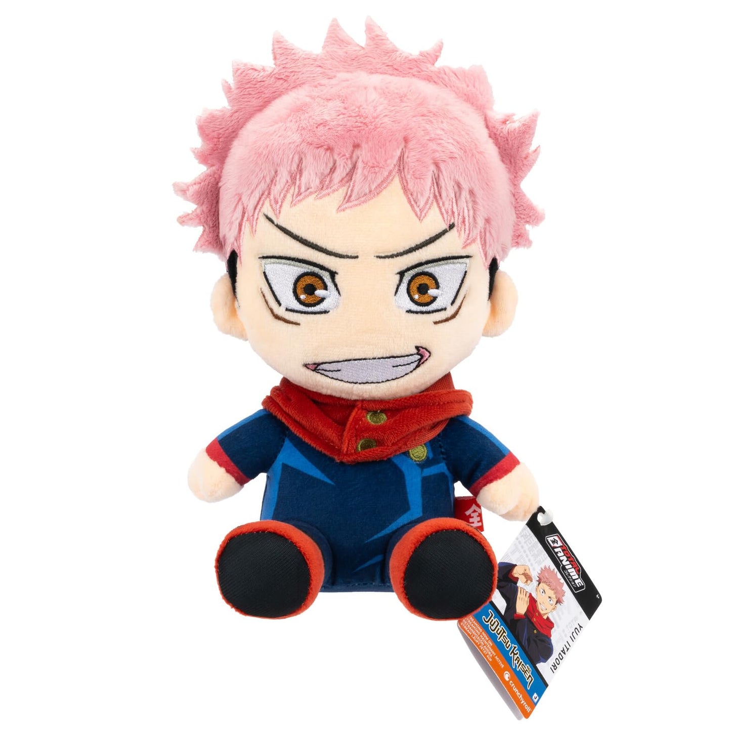 Total Anime Yuji Itadori - 8-Inch Scale Super Soft Plush with Authentic Details from Jujutsu Kaisen