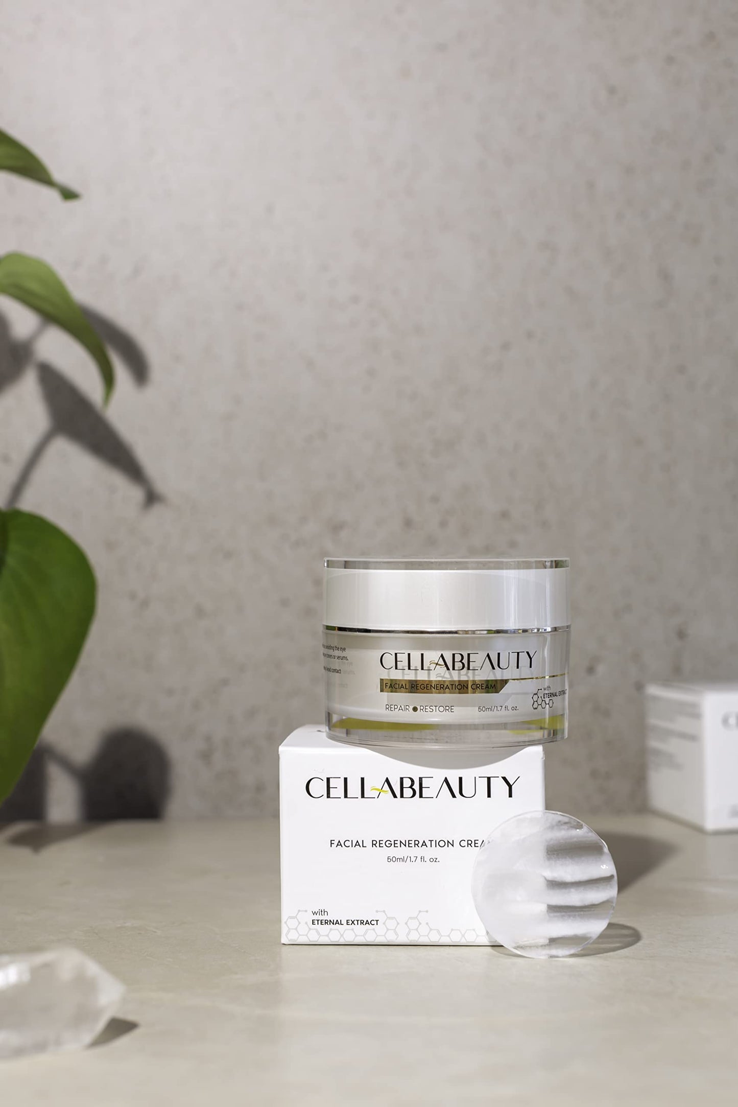 Cella Beauty Facial Regeneration Cream (30ml) Anti Aging and Skin Firming Cream For All Skin Types - Cruelty Free, Plant Based - (1.7oz)
