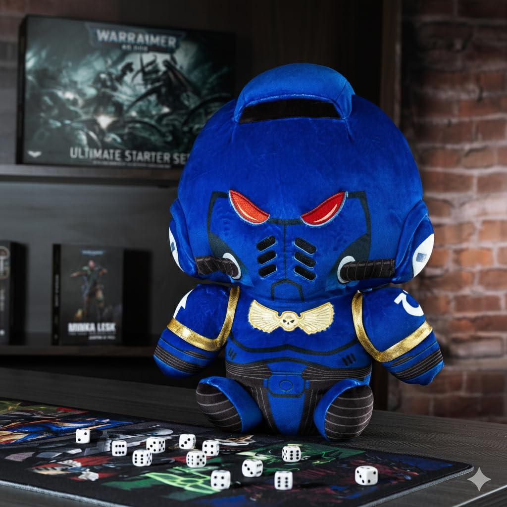 Warhammer 40,000 Collectible Plush Toys - Space Marine Plushie - Mega Sized Large Plush - Officially Licensed Games Workshop Merchandise - Game Room Decor - Gaming Gifts - 14 Inch