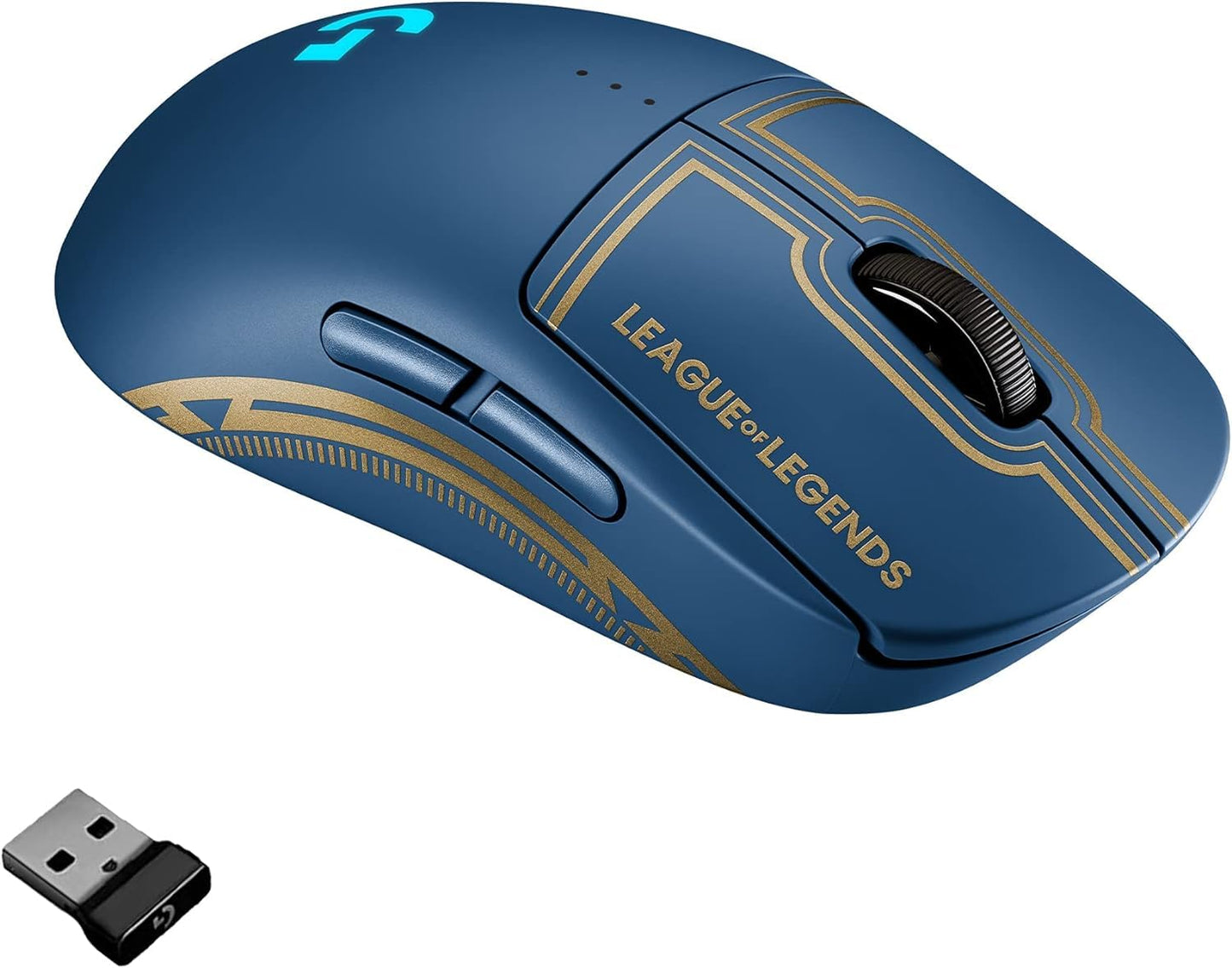 Logitech G Pro Wireless Gaming Mouse - League of Legends Edition - Hero 25K Sensor, Lightspeed, Programmable Buttons, Lightsync RGB (Renewed)