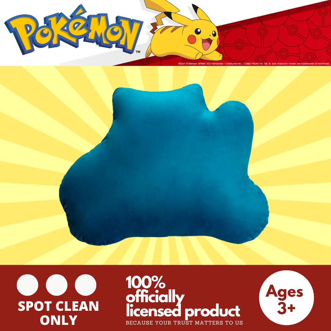 Pokemon Snorlax Anime Cozy Bedding Super Plush Oversized Body Pillow (Officially Licensed Product) by Franco