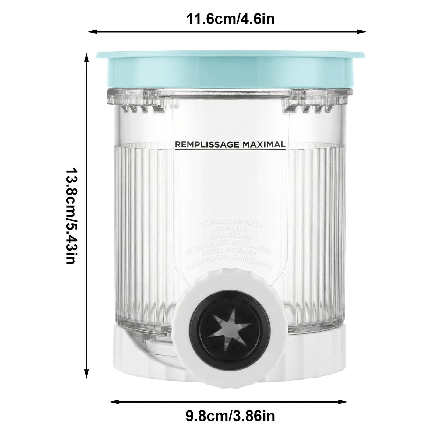 4 Pack Creami Swirl Pints and Lids for Ninja, Compatible with NC700 Series, NC701, NC701C, Creami Containers for Swirl Ice Cream & Soft Serve Makers, BPA-Free & Dishwasher Safe, Clear/Multi-Color