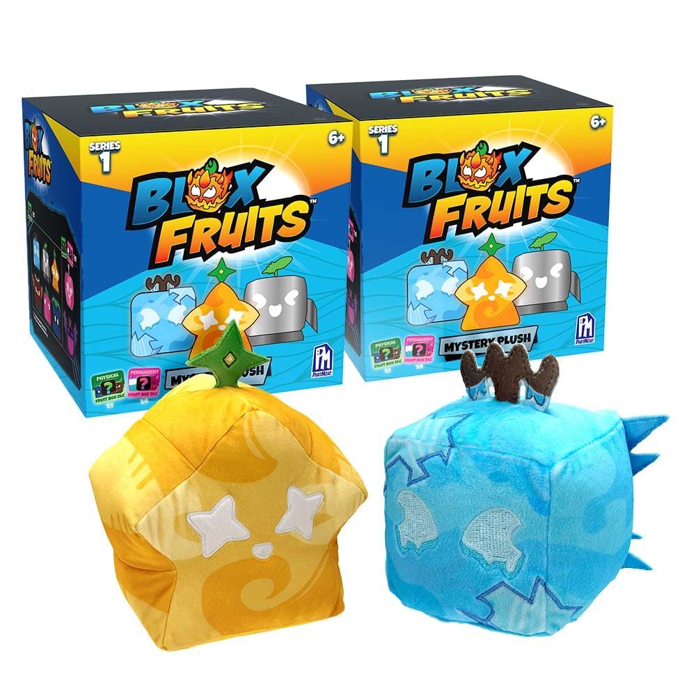 PhatMojo BLOX Fruits - Mystery Fruit Collectible Plush 2-Pack (4" Tall, Series 1) [Includes DLC, Officially Licensed]