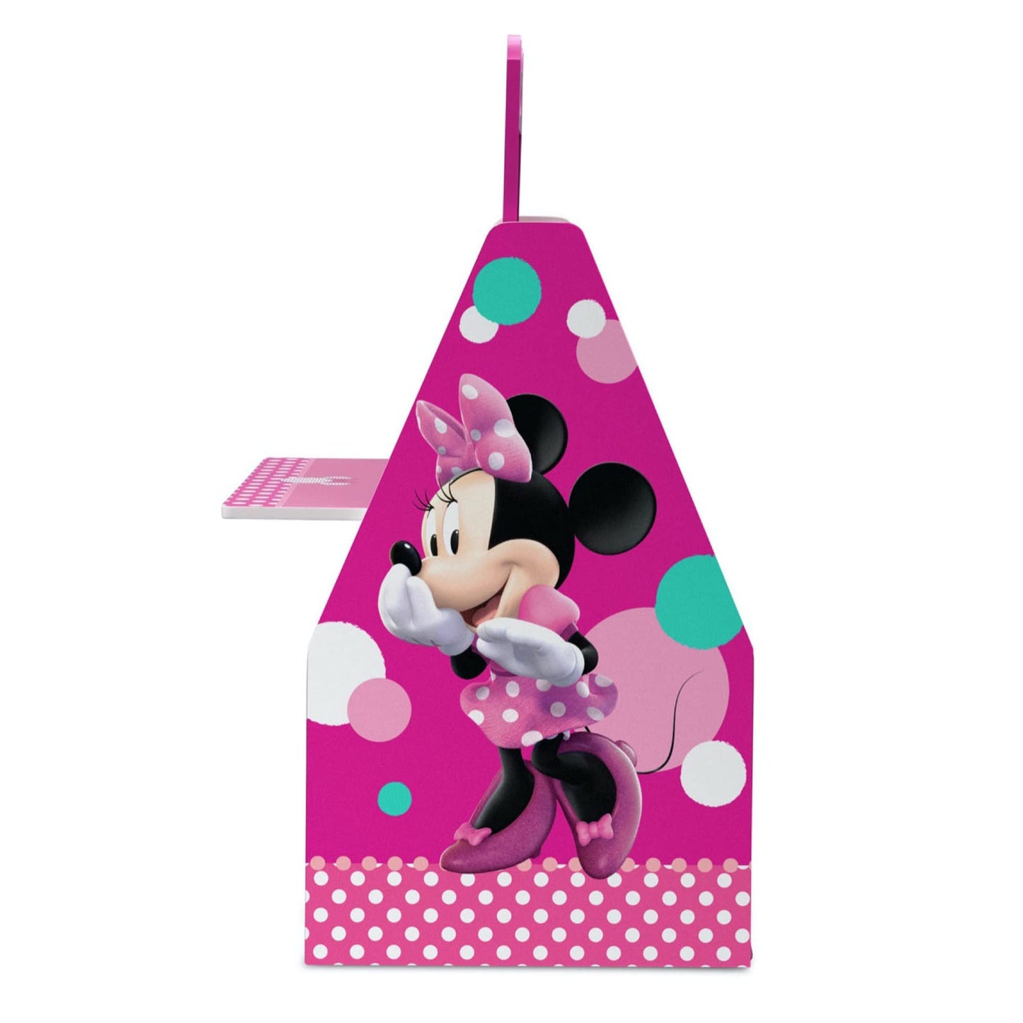 Delta Children Deluxe Kids Art Easel Desk Stool Toy Table Organizer, Disney Minnie Mouse