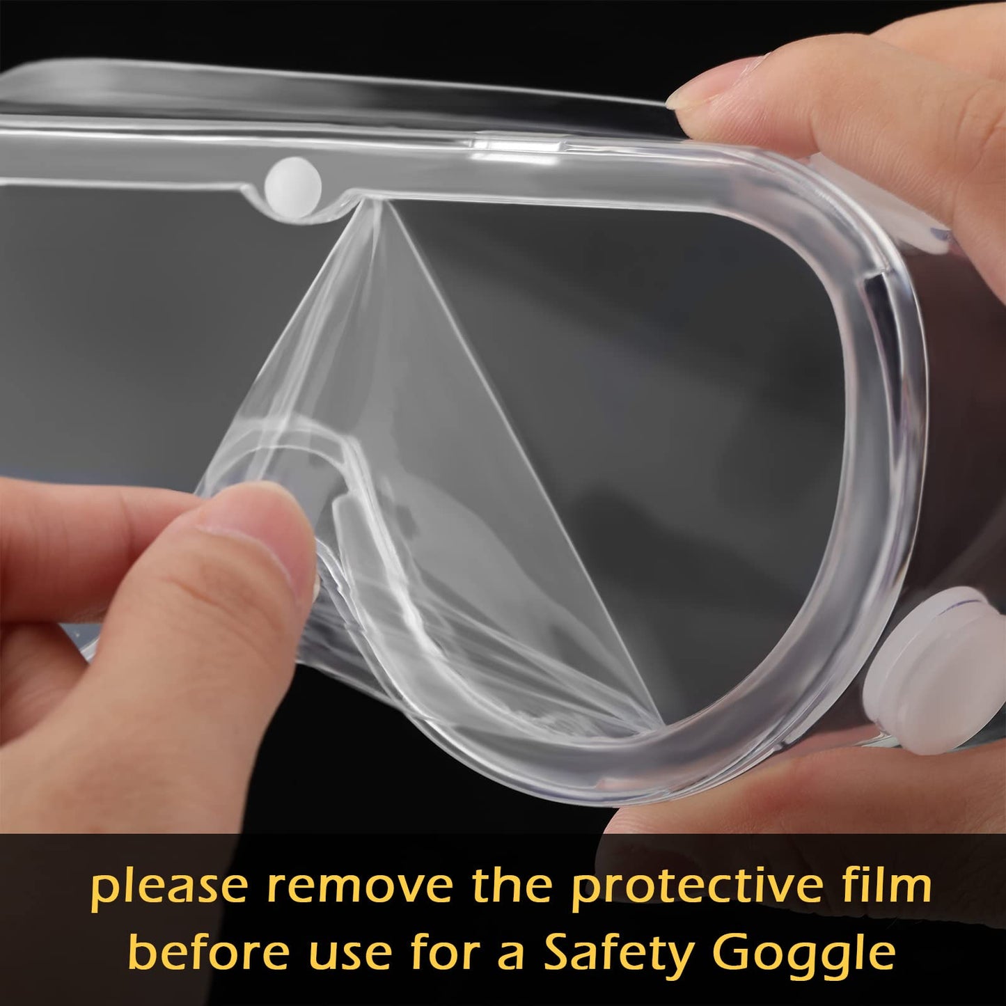 Yunsailing 30 Pack Protective Safety Goggles Clear Lab Over Glasses Anti Fog Eye Protection Goggles for Men Women(Clear)