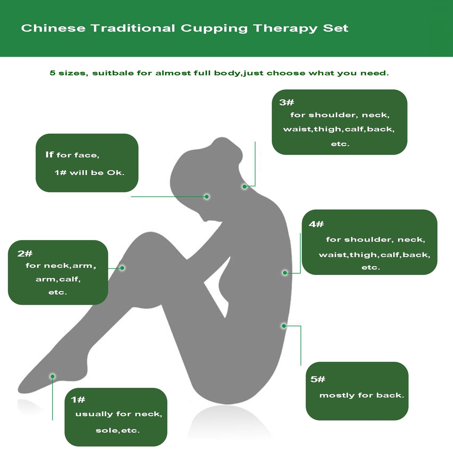 Kinaxixi Glass Cupping Set Chinese Traditional Professional Acupoint Cupping Therapy Set for Back Muscle Massage Gift for Family(12PCS)