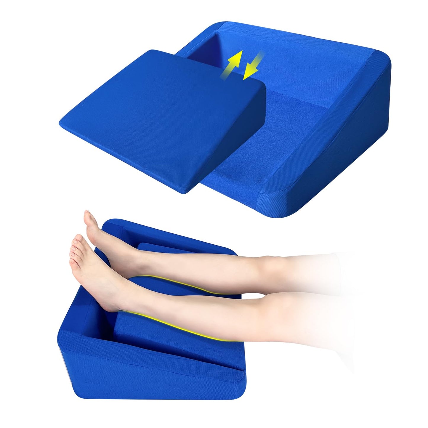 KAAMOS Heel Offloading Cushion Footbed for Bedsore Heel Protectors for Pressure Sores Foot Elevation Pillow Post Surgery Ankle Protector Cushion Leg Support Positioning Pillows for Bedridden Patient