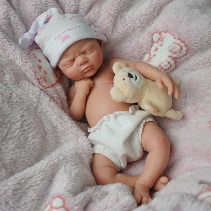 12" Reborn Baby Dolls,Newborn Baby Doll, Real Full Body Silicone Baby Dolls, Not Vinyl Dolls - 19