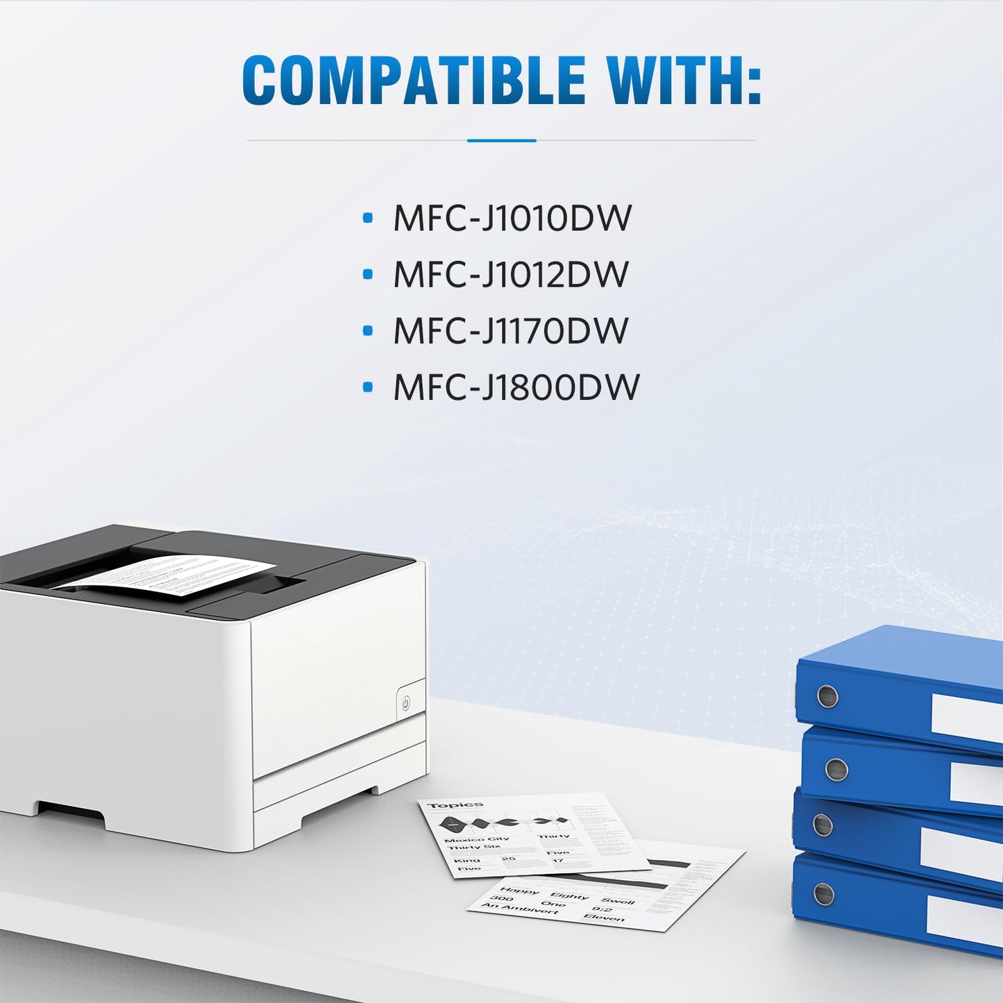 LC401XL LC401 MFC-J1010DW Ink Cartridges for Brother Printer LC 401XL 401 XL Ink Cartridge Compatible for MFC J1010DW MFC-J1170DW MFC-J1800DW MFC-J1012DW Series Printer (8-Pack) Upgraded High Yield