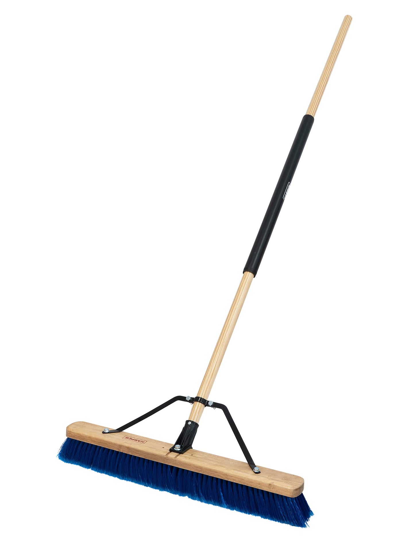 Harper 20201044 24 in. Indoor/Outdoor Dry All-Purpose Push Broom with Dual Bristles, for Dust, Gravel, Debris