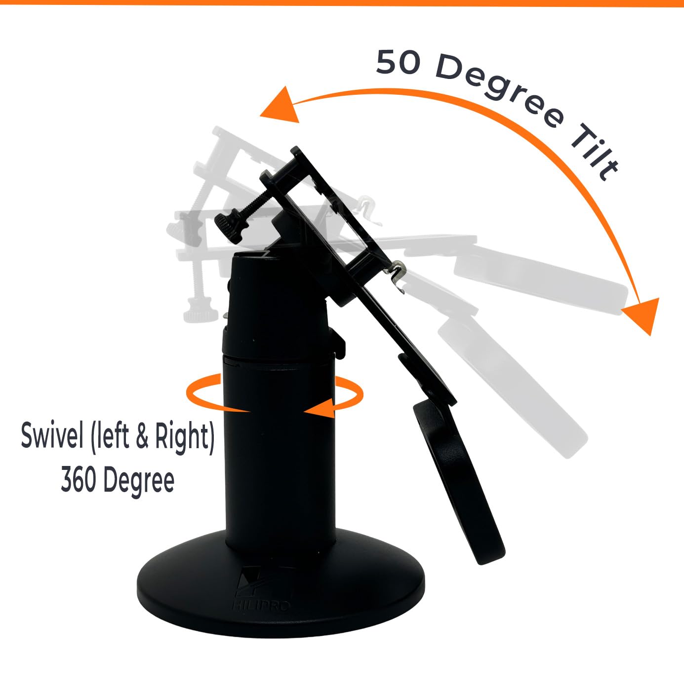 Hilipro Point of Sale Stand -Swivel Stand for Ingenico Lane 3000, 3600, 5000, 7000, 8000,Axium RX5000, Axium RX7000, Axium RX9000 and Desk 1500 pinpad