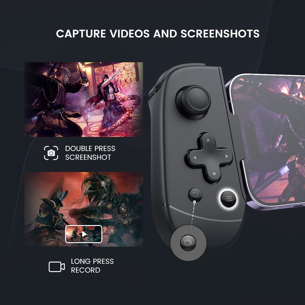 leadjoy M1B Mobile Game Controller for iPhone (Lightning) - Play Xbox, GeForceNOW, Genshin Impact, Diablo Immortal, Call of Duty, Apex- Passthrough Charging- Ultra Low Latency