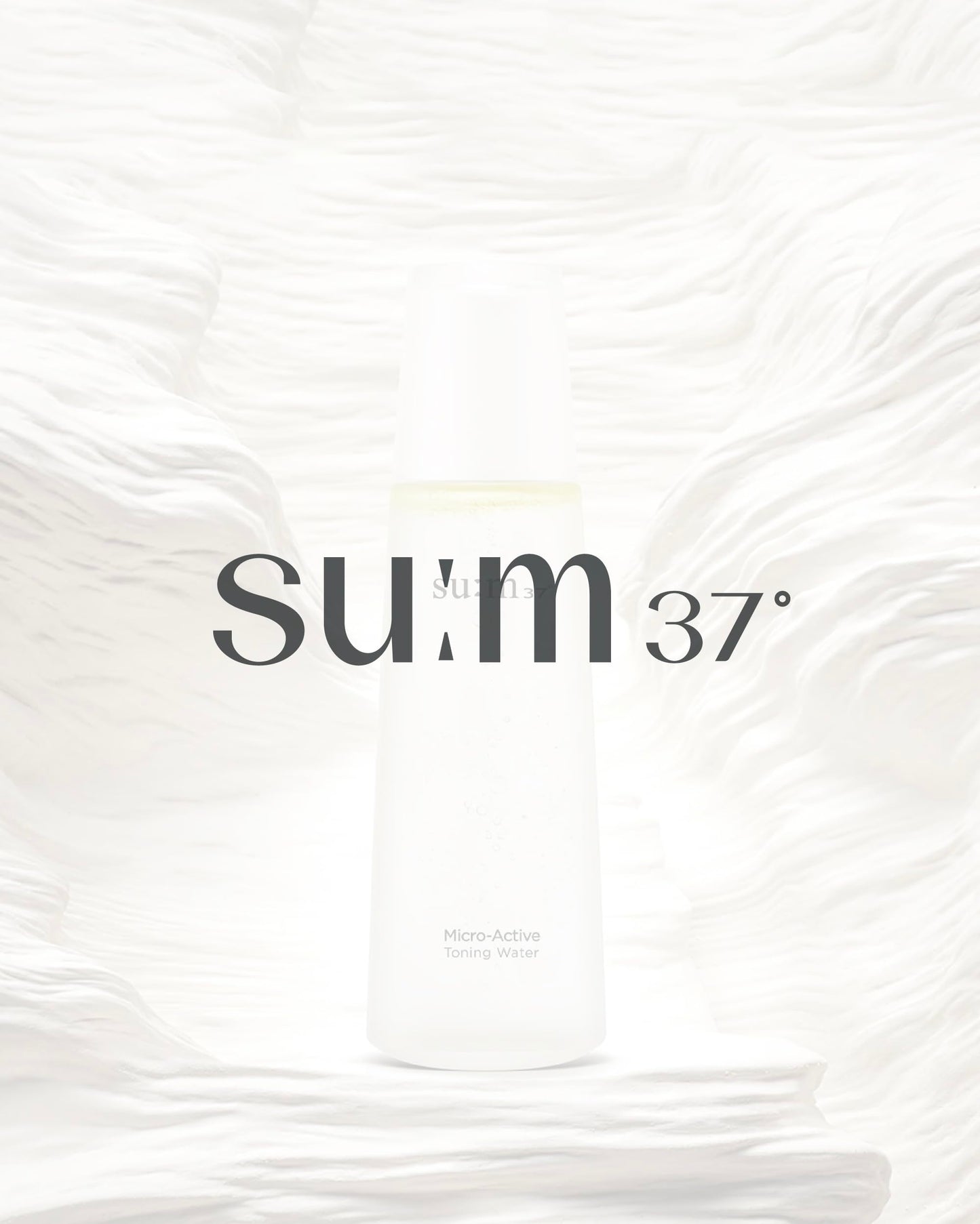 SU:M Micro-Active Toning Water (5.07 fl oz) - Dual-Phase Gentle Exfoliating Toner with Low-Irritation, Improved Skin Texture & Boost Vitality, Korean Skin Care. PHA, Biopeptide.