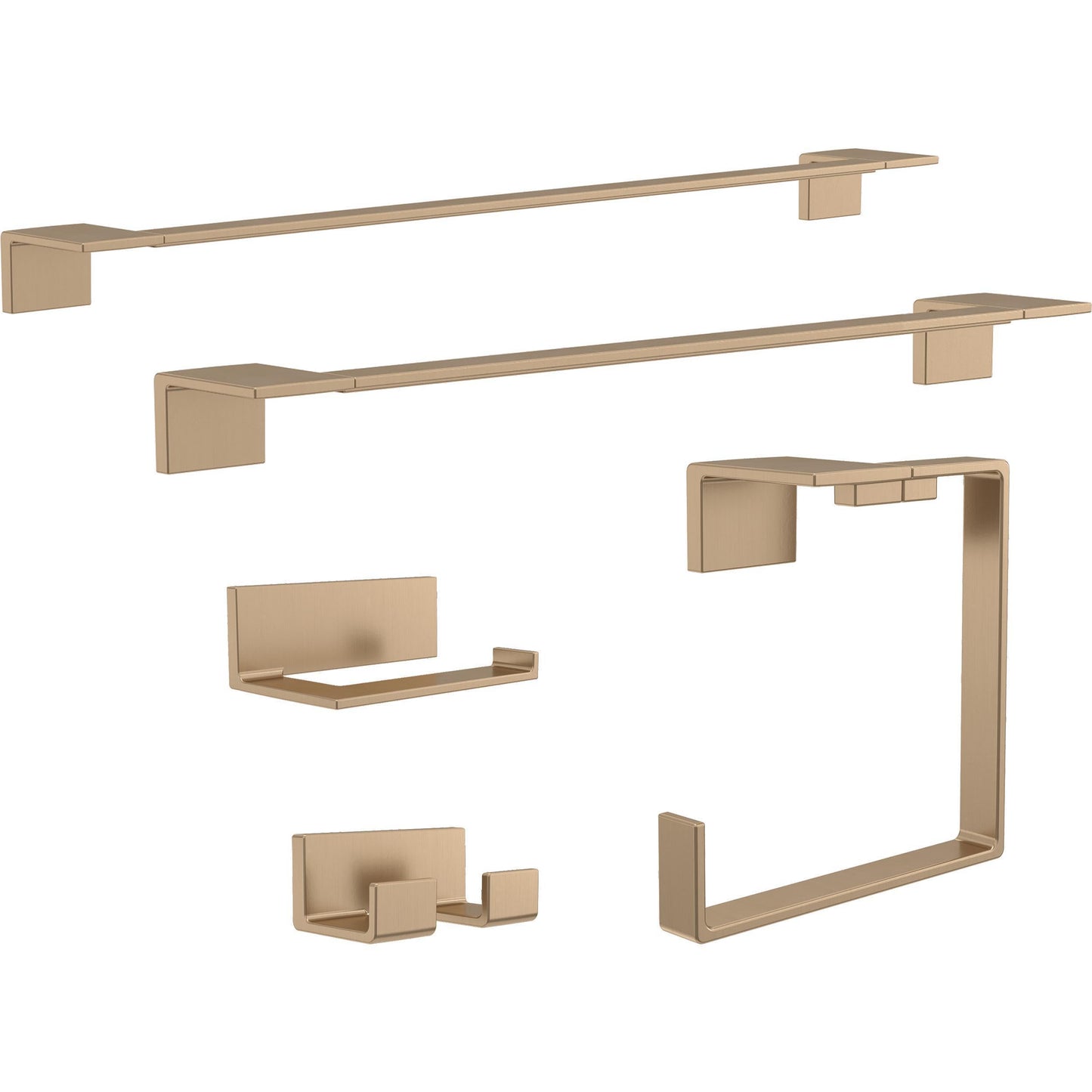 Delta Vero (1-Pack) Toilet Paper Holder Champagne Bronze Tissue Roll Holder for Bathroom Organization and Storage Single Post Toilet Tissue Holder Wall Bathroom Accessories 77750-CZ