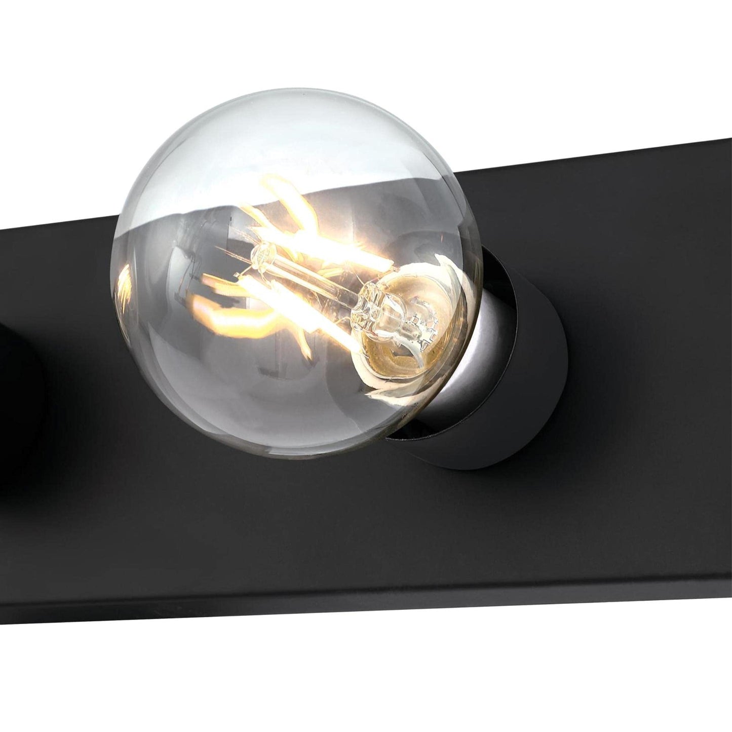 Westinghouse 6117600 Traditional Four-Light Indoor Vanity Light Fixture, Matte Black