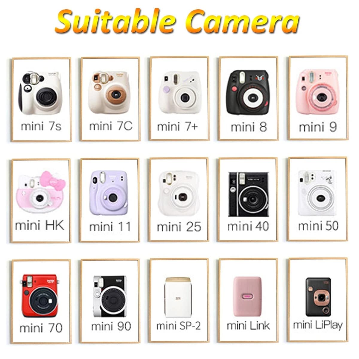 Fujifilm Instax Mini Instant Film, 5 Pack Film Bundle Includes 50 Total Picture Sheets
