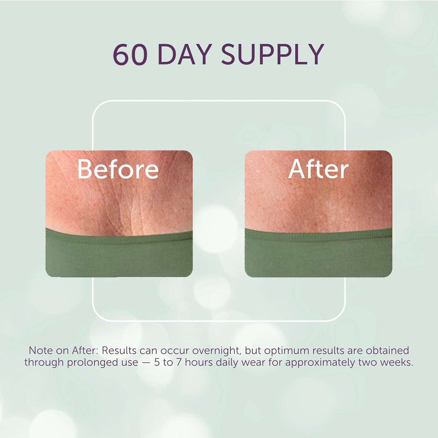Silc Skin Decollette Pad - Medical-Grade Chest Wrinkle Pads, Smoothing Anti Wrinkle Chest Pads, Reusable Silicone Chest Wrinkle Patches, 60 Day Supply