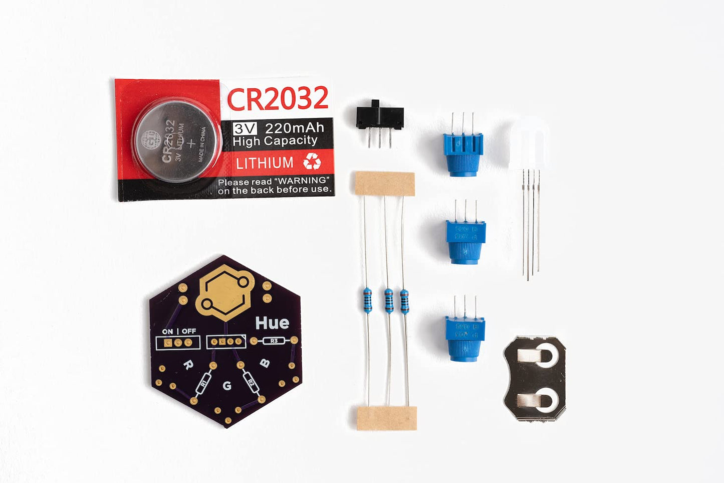 Learn to Solder Kits Hue, Bulk Educator Pack | DIY Soldering Kit for Beginners | Electronics Projects for Students, STEM Classes and Events | Science Project Electronic RGB LED Light Circuit Boards