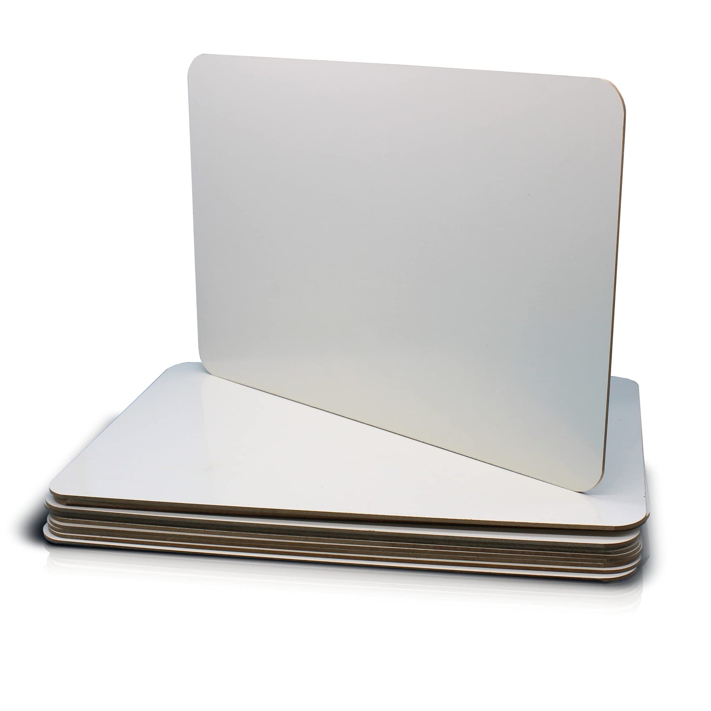 Flipside Products 12" x 18" Large Dry Erase White Boards, Classroom Pack, Single-Sided Lapboard for Class, Reusable for Group Participation - 12 Pack