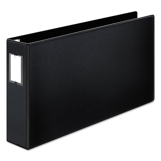 Cardinal® Premier 11" x 17" Binder, Easy Open® Locking Slant-D® Rings, 3", 650-Sheet Capacity, Black with Spine Label Holder