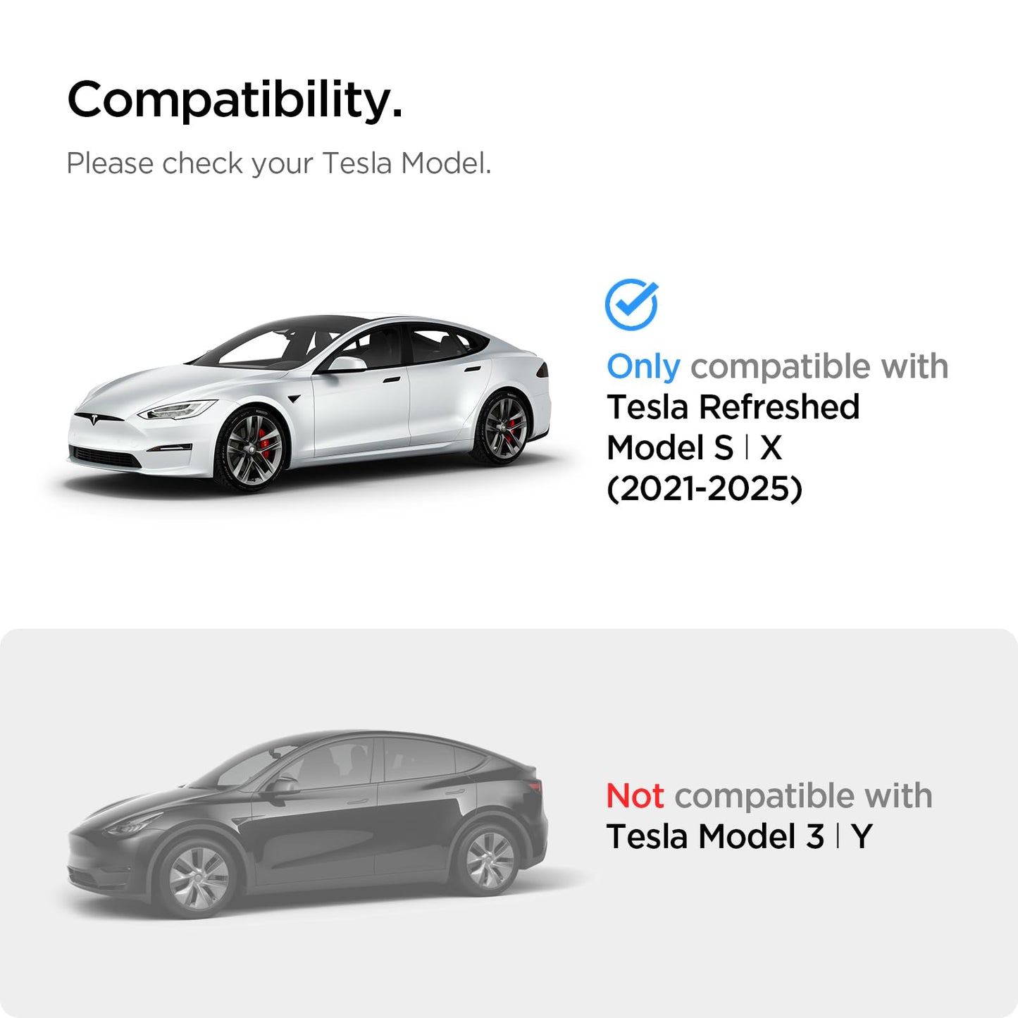Spigen Tempered Glass Screen Protector [GlasTR EZ FIT] Designed for Tesla Model S (2025-2021), Tesla Model X (2025-2022) 17 inch Dashboard Touchscreen - Matte/Anti Fingerprint