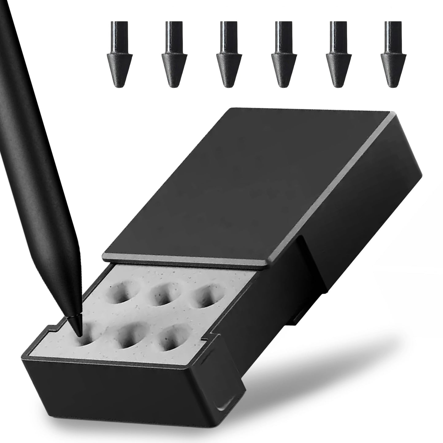 Group Vertical Original Remarkable Paper Pro Pen Replacement Tips - Set of 6 Durable Carbon-Filled Nibs for Precise Writing and Sketching