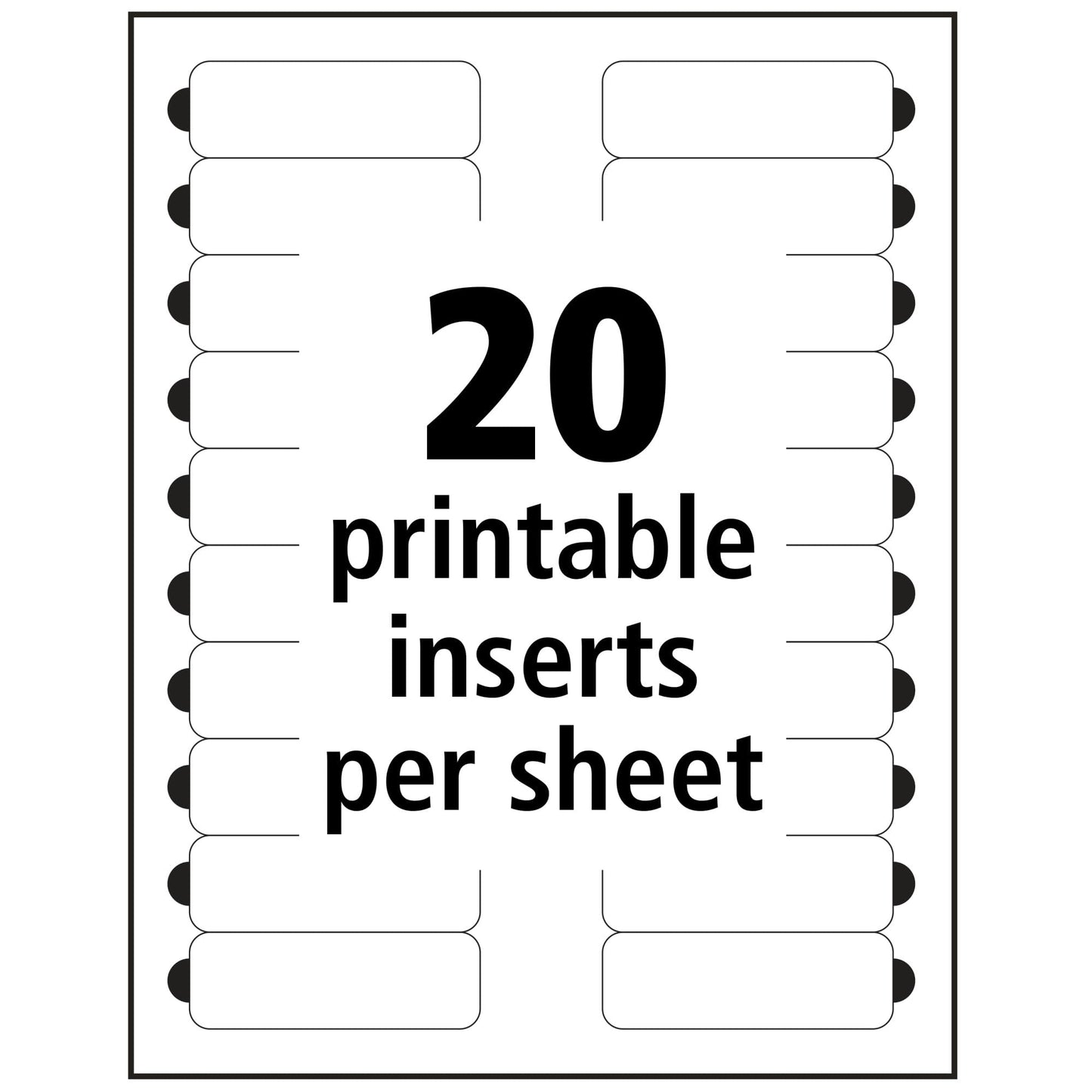 Avery Reusable Magnetic Professional Name Badge System, 1" x 3" Gold Name Tags, 10 Identification Badges, 80 Inkjet Printable Inserts, Design Software Included (71203)