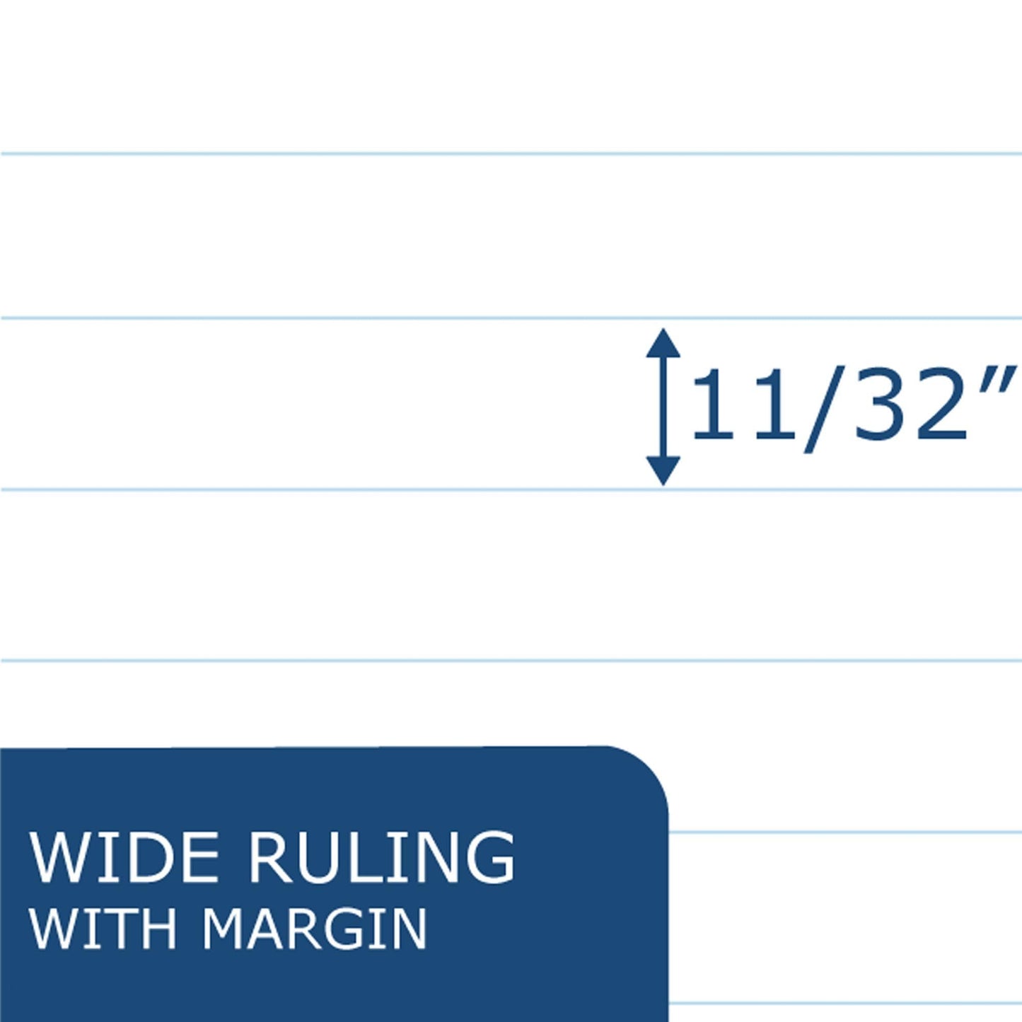 ROARING SPRING Blue Exam Book, 11" x 8.5", 8 sheets/16 pages 50 Packs,77517