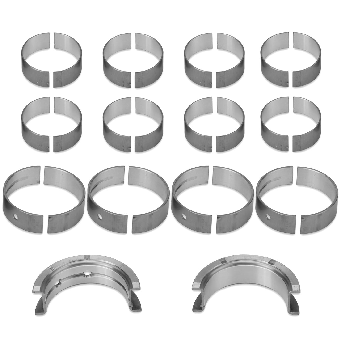 STD Main & Rod Bearing Set Replacement for Chevy LS 4.8 5.3 5.7 6.0 6.2L Engine 1997-2013 LS1 LS2 LS3 V8, Standard Size Crankshaft Connecting Rod Bearing kit MS2199P MB5293SI CB663P CR807SI