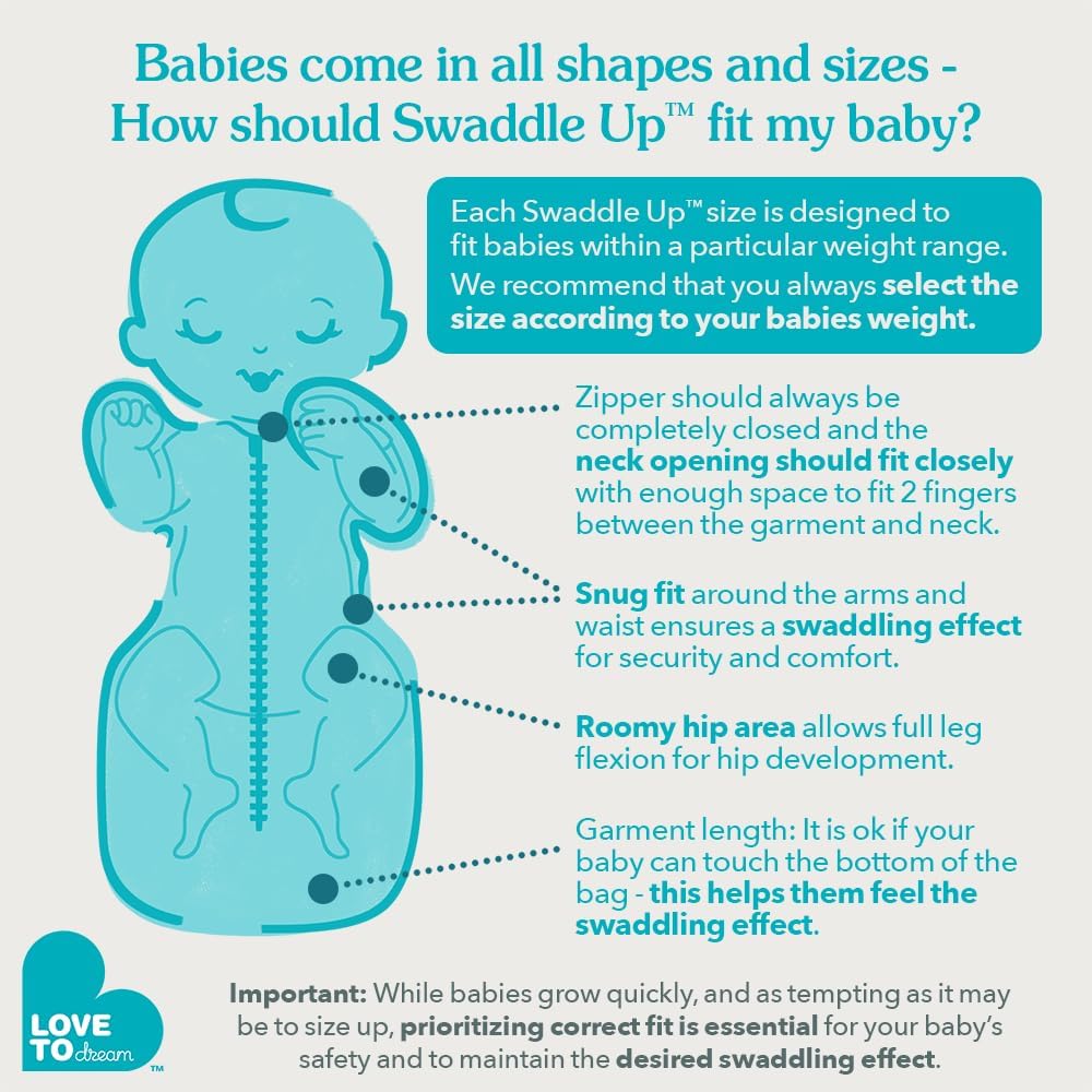 Love to Dream Swaddle, Baby Sleep Sack, Swaddle Up Self-Soothing Swaddles for Newborns, Get Longer Sleeps, Secure Fit Helps Calm Startle Reflex, Lite 0.2 TOG, You are My White, 8-13lbs.