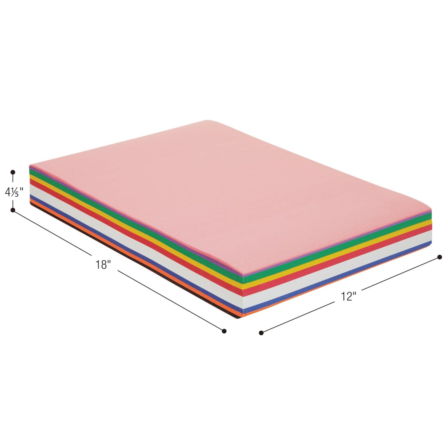 Colorations BIGSMART 12" x 18" Construction Paper Smart Pack (Pack of 300)