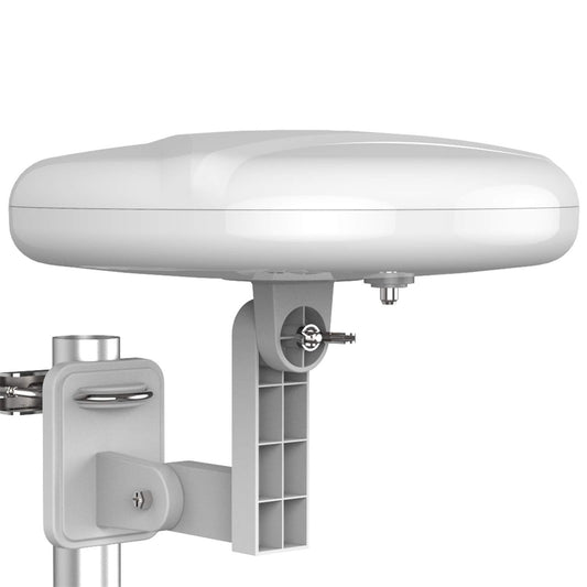 1byone Outdoor TV Antenna 360° Omni-Directional Extended Range Reception Enhance VHF&UHF 4K Ready HDTV Antenna with Added Stability for Outdoor/Attic/RV Use - 39ft RG6 Coax Cable