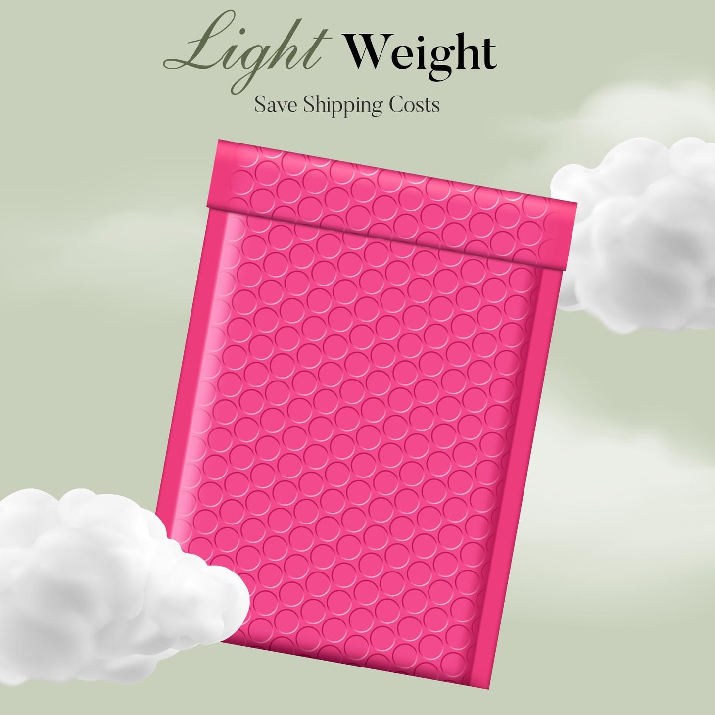 METRONIC 4x8 Bubble Mailers 200Pack, Waterproof Pink Bubble Mailers, Self Seal Padded Envelopes for Small Business Packaging Supplies Padded Mailer Usable Size 4x7