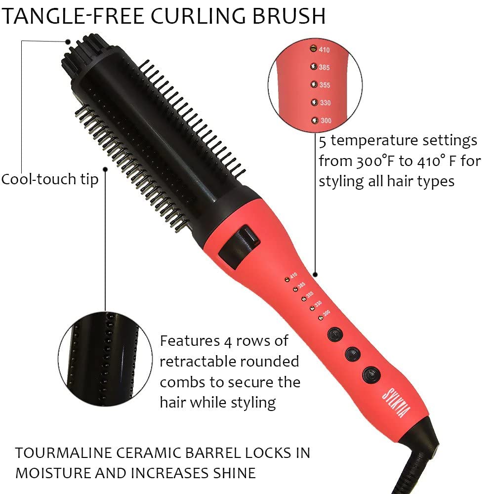 Generic Sylkvia Tangle-Free Curling Iron Brush, 1 Count