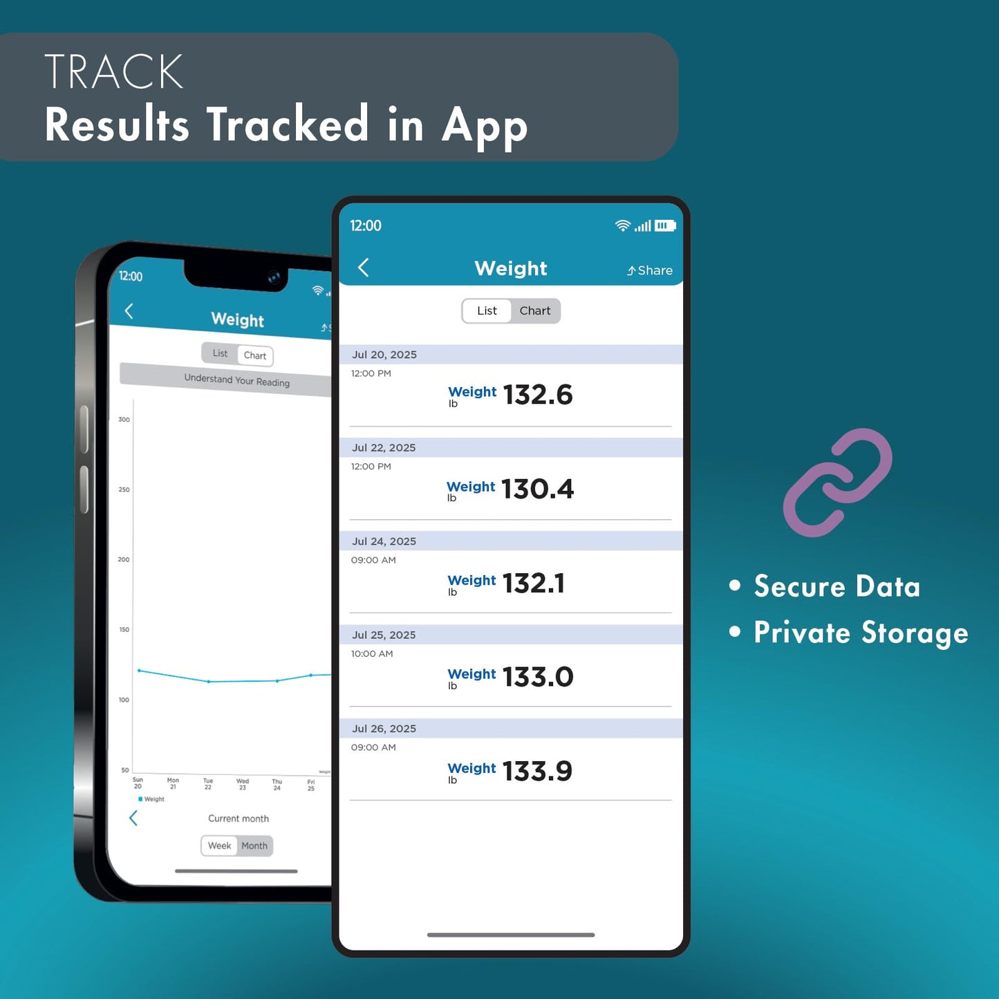 Trackstar Silver Digital Weight Scale | 440 lb Weight Capacity | Trackstar Monitoring App | Bluetooth iOS & Android Compatible | Measure, Track, and Share Results