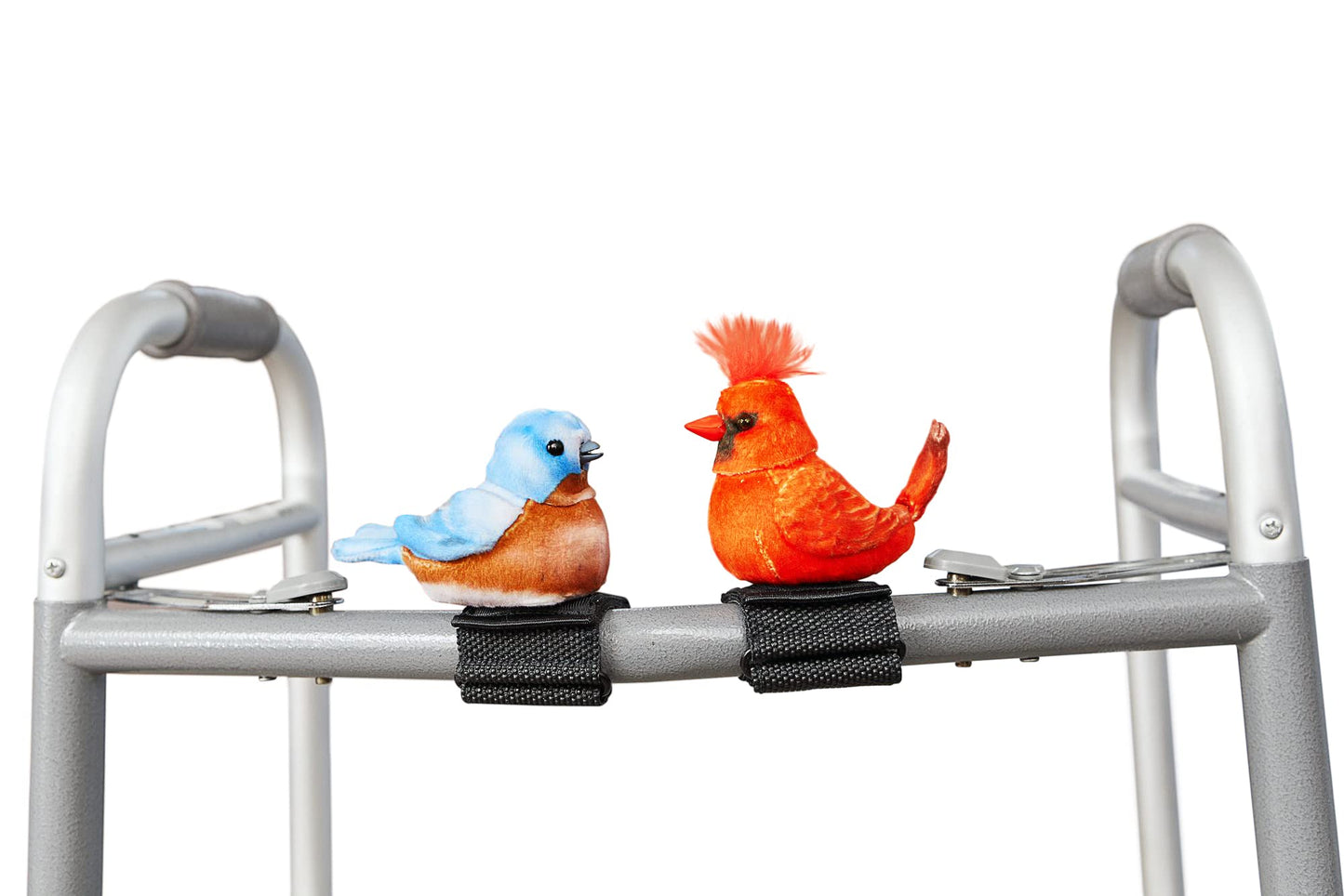 Ageless Innovation - Joy For All Companion Pet For Seniors - Walker Squawker - Lifelike Animatronic Bird - Interactive Chirping - Walker Accessories - Therapy Toys For Alzheimers & Dementia - Bluebird
