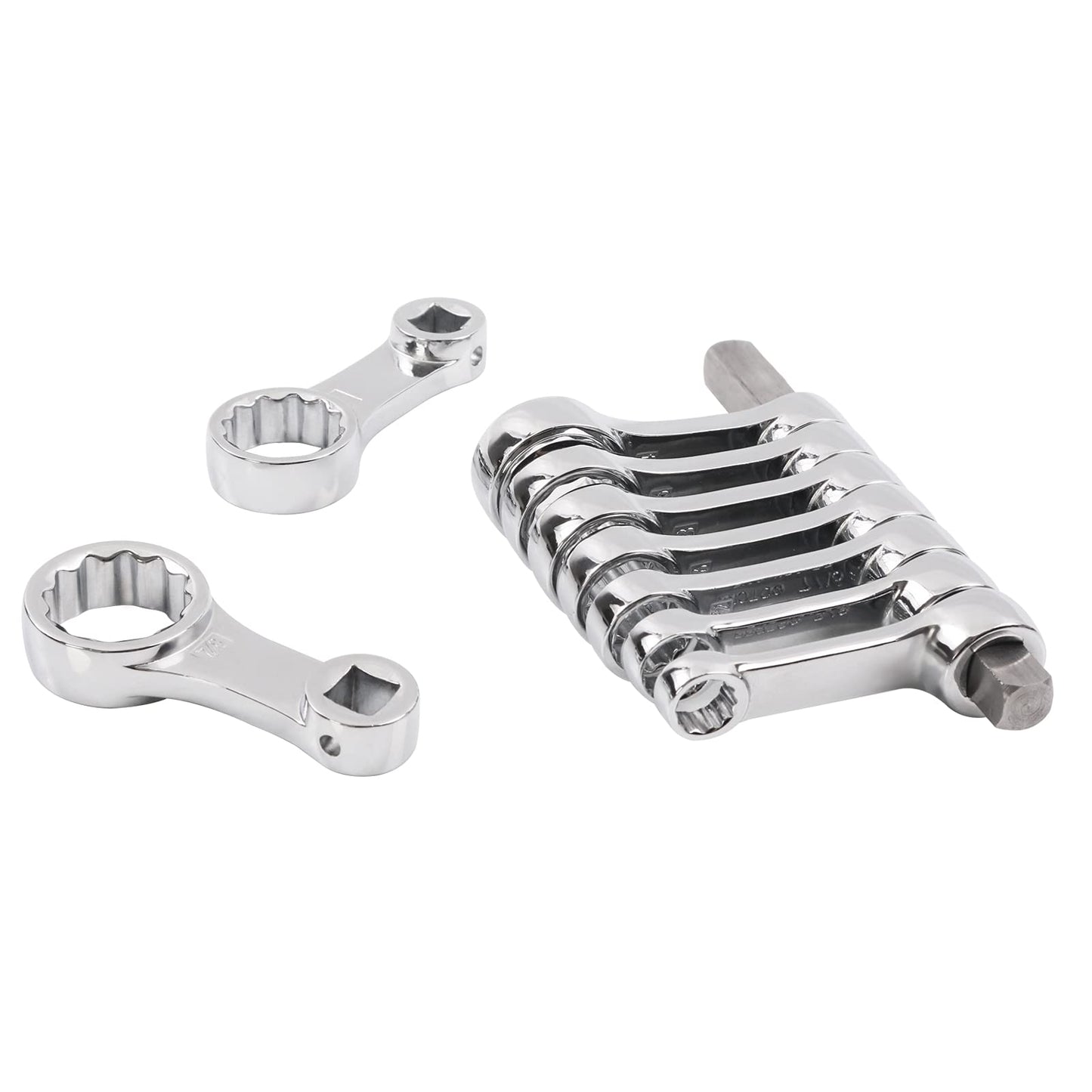 DISEN 9pcs Torque Adapter Set SAE, Durable Torque Wrench Adapter, Torque Adapter 3/8" Drive, 12 Point, Set Including 3/8", 7/16," 1/2", 9/16", 5/8", 11/16", 3/4", 13/16", 7/8"