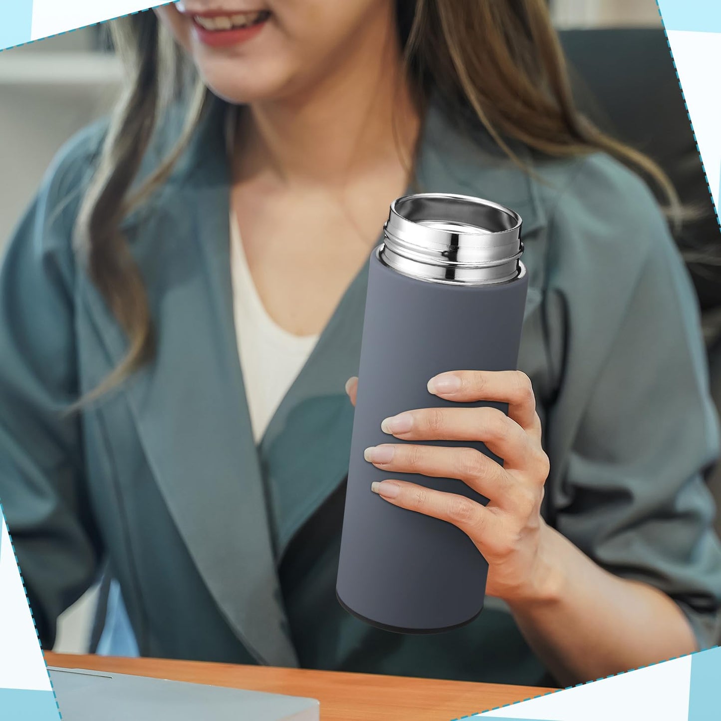 Thenshop Set of 5 New Employee Welcome to The Team Gift Sets Notebook Pen and Tumbler Welcome to The Team Box Employee Appreciation Gift Sets for New Worker Men Women Office(Grey)