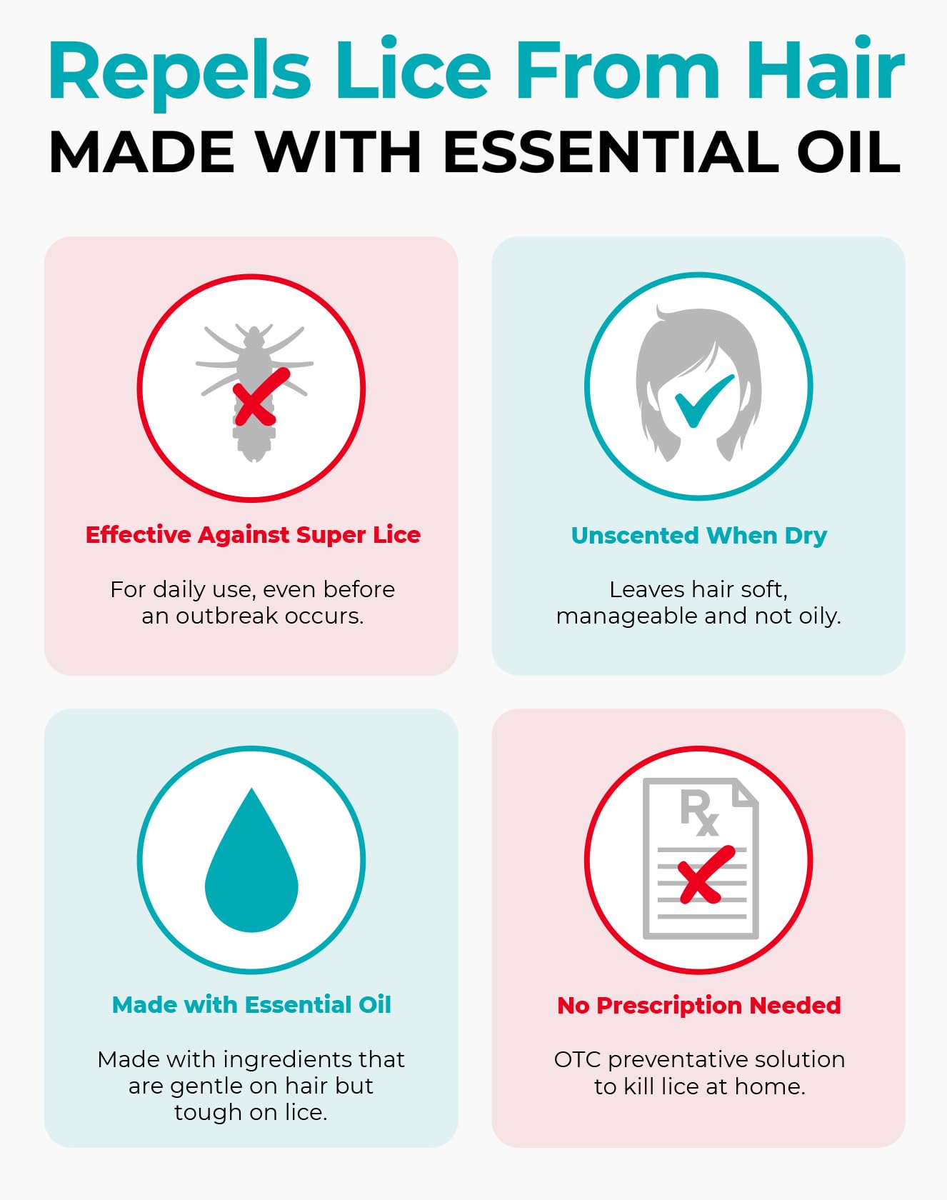 Vamousse PRO Lice Emergency Kit, Includes Lice Treatment Mousse (6 Oz), Daily Shampoo (4 Oz), Repellent Spray (3 Oz), Steel Comb & 2 Clips, for Kids & Adults, Ideal for Daily Use