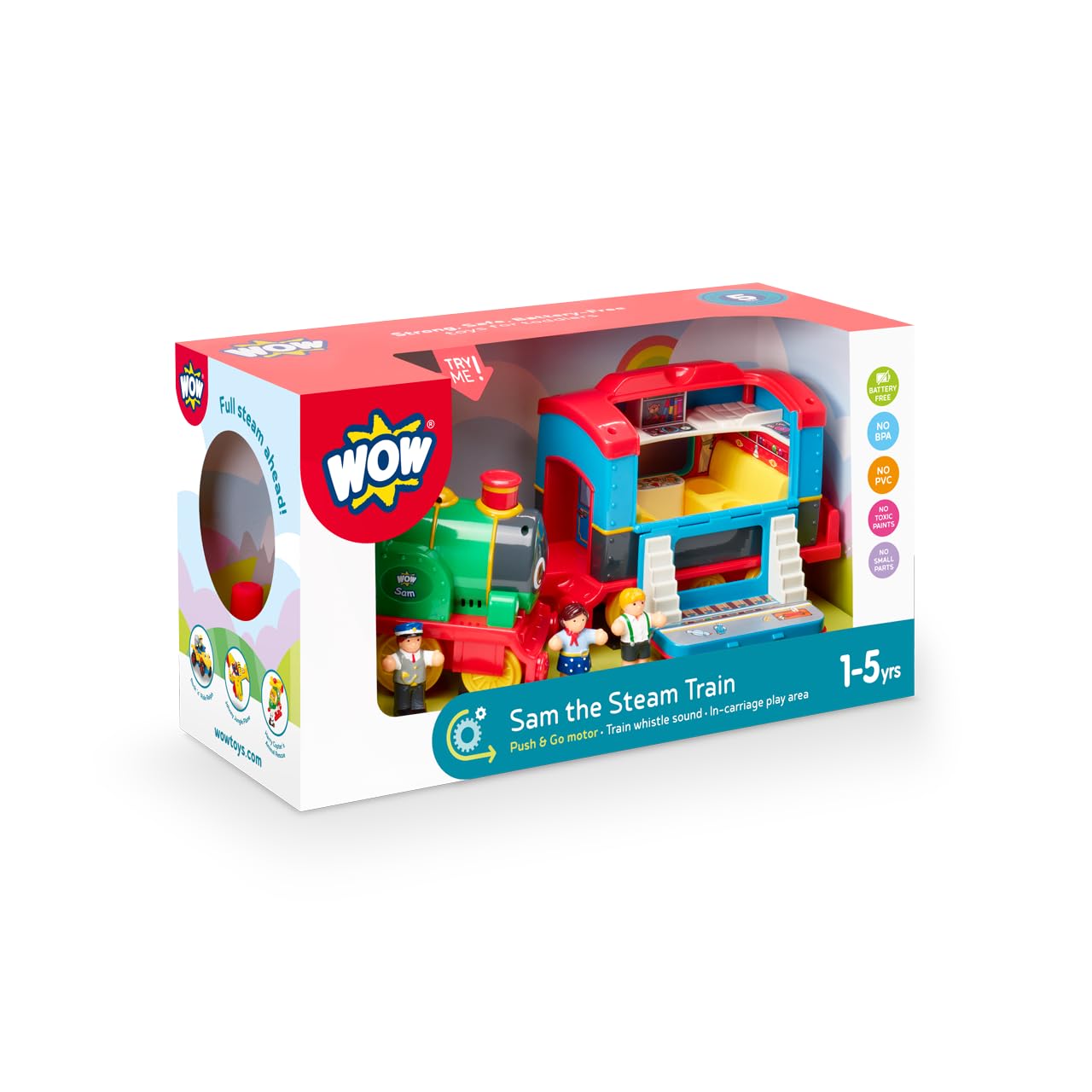 Wow Toys 080003 Sam The Steam Train