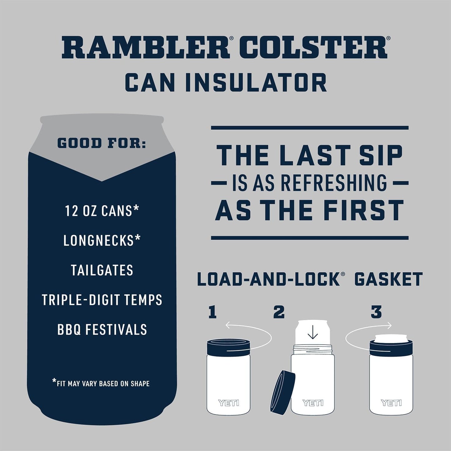 YETI Rambler 12 oz. Colster Can Insulator for Standard Size Cans, Blue Camo
