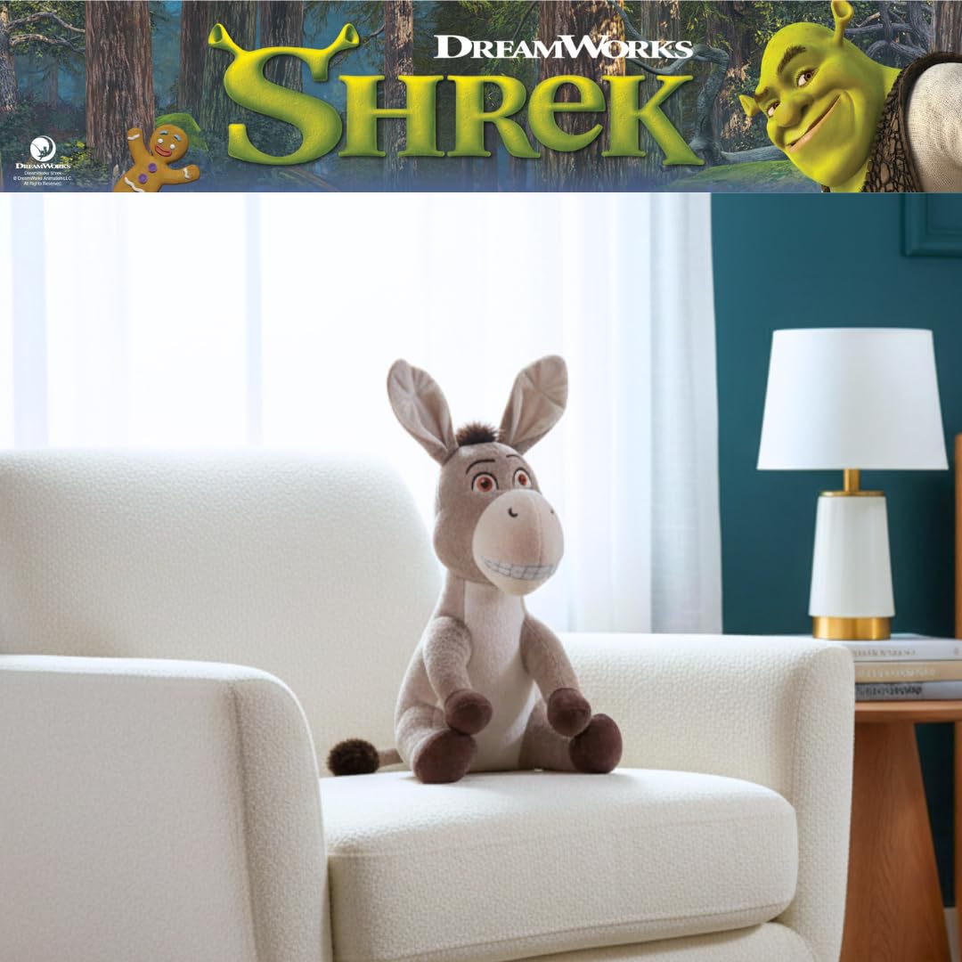 Franco Shrek Donkey Cuddle Pillow Buddy, Kids Bedding Super Soft Plush, (Officially Licensed Product) by Franco Collectibles