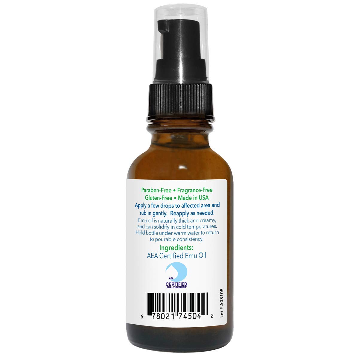 Emu Joy Emu Oil Organic - 100% Pure, Made in the USA - Emu Oil for Skin, Face, Hair, and Nails, Piercing Bump Oil & Tattoo Aftercare