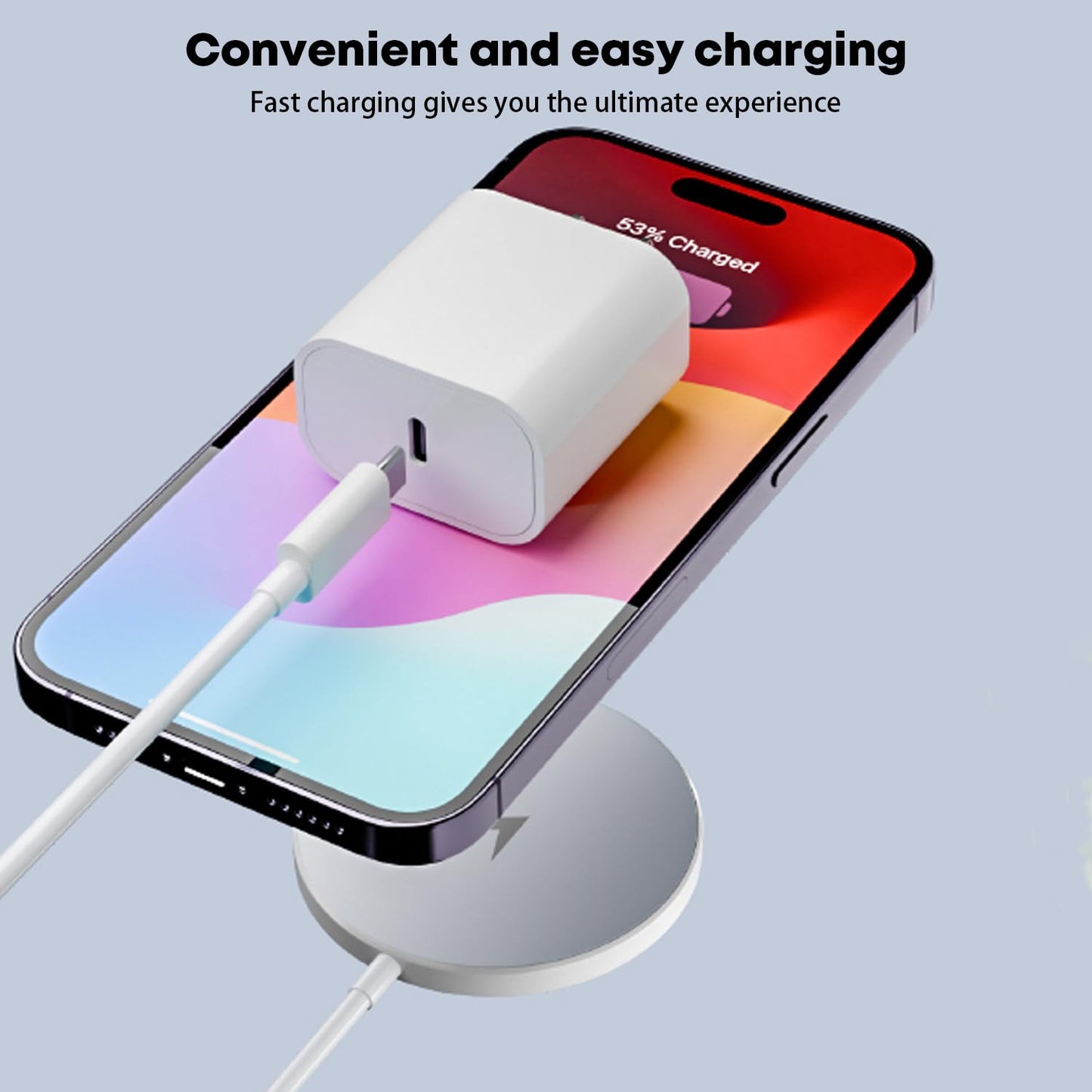 Magnetic Wireless Charger Fast Apple Mag-Safe Charger for iPhone 16 Pro Max/16 Pro/iPhone 15Pro Max/15 Plus/14/13/12/AirPods 3/2/Pro/Pro 2 Magnet Charging Pad Mag Safe Charger with Dual Charging Ports