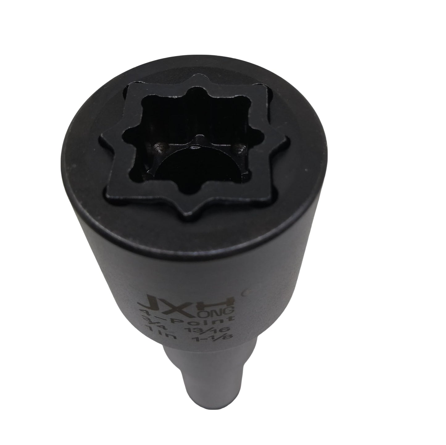 JXHONG 4-Point Square Impact Socket,1/2 drive， 4 in 1 Coaxial Spring Loaded Socket: 3/4", 13/16", 1", 1-1/8", Heat Treated Cr-Mo Alloy Steel