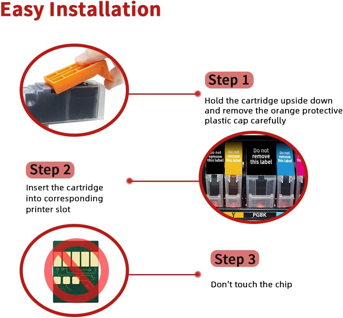 BJ-INK PGI-250XL CLI-251XL Refillable Ink Cartridge for Pixma MG5420 IP7220 MX722 MX922 MG5520 MG6420 MG5620 MG6620 MG5522 Ix6820 Printers